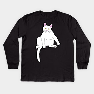 Fat cat Kids Long Sleeve T-Shirt